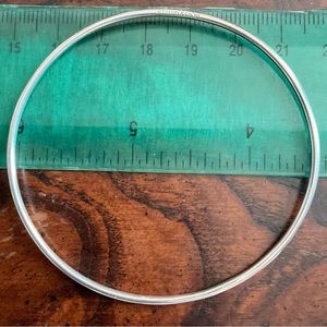 Tiffany & Co Wire Thin Stacking Silver Bracelet